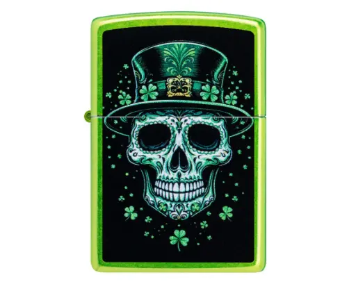 [60007864] Aansteker Zippo Irish Skull Design