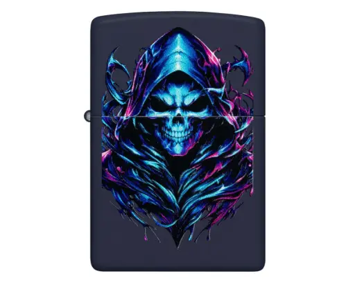 [60007894] Briquet Zippo Reaper Skull Design