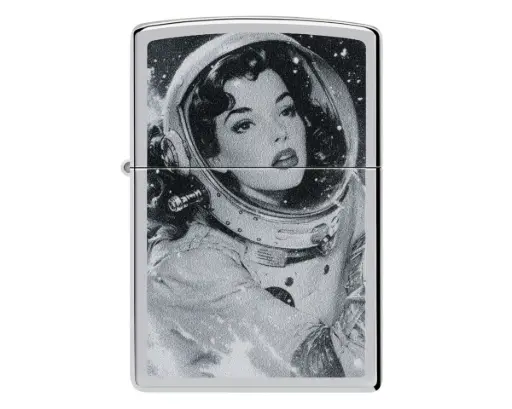 [60007871] Lighter Zippo Female Astronaut Design
