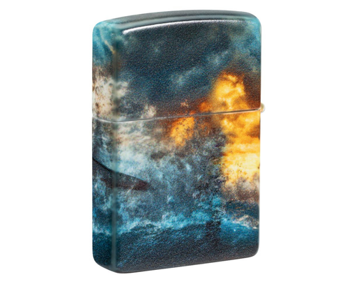 [60007819] Briquet Zippo Shark Jump Design