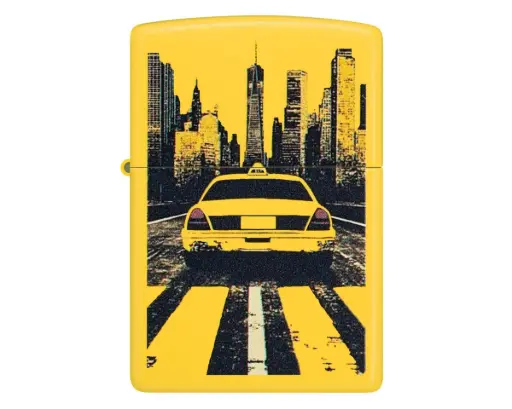 [60007817] Briquet Zippo Taxi Cab Design