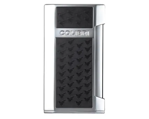 [LI245T2] Aansteker Colibri Mosaic Flat Flame Chrome/Zwart